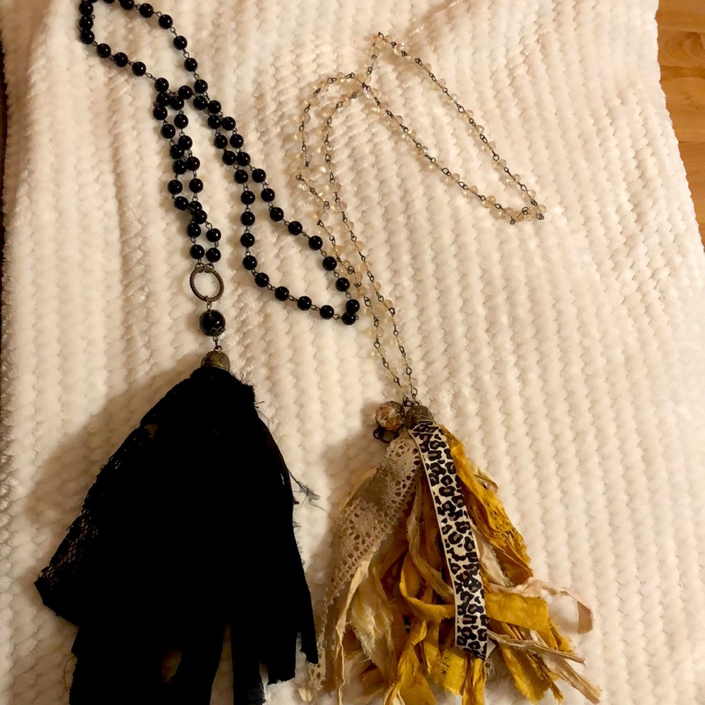 Handmade tassel necklaces